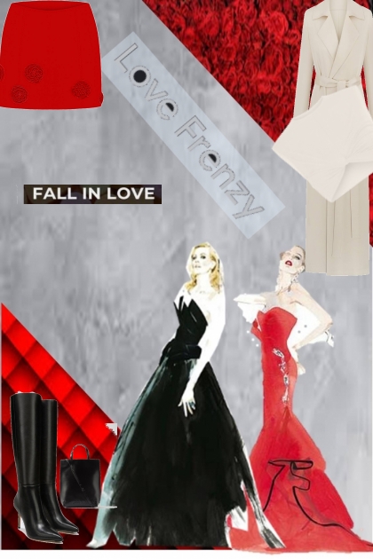 red roses for fall- Combinazione di moda