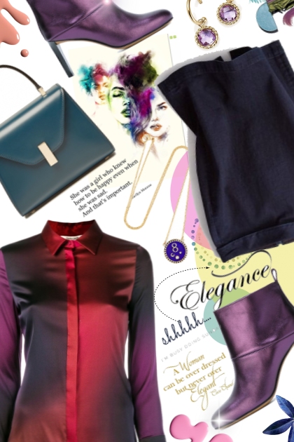 Purple elegance- Modekombination