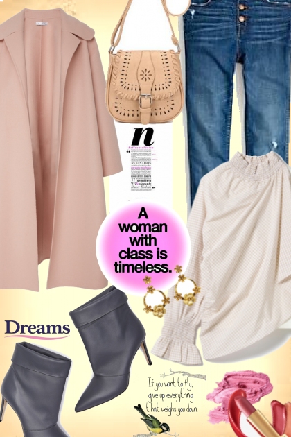 Pink Elegance- combinação de moda