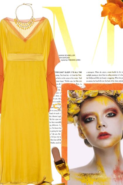 Yellow Goddess- Combinazione di moda