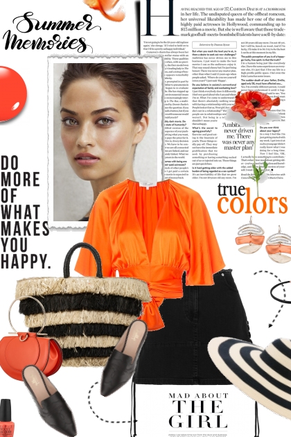 ORANGE- Combinazione di moda