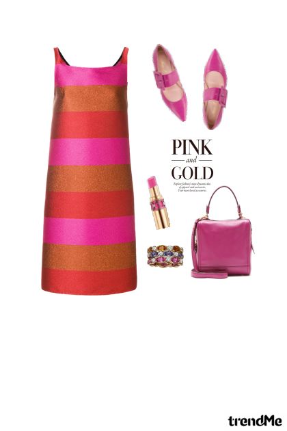 Pink & Gold- Modekombination