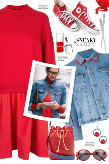 Red Converse Sneakers!- Fashion set