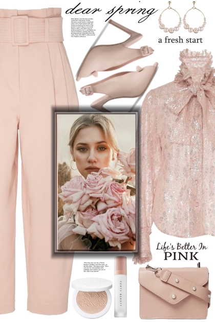 Pink Bow Blouse!- Modekombination