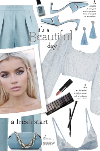 Beautiful Blue!- combinação de moda