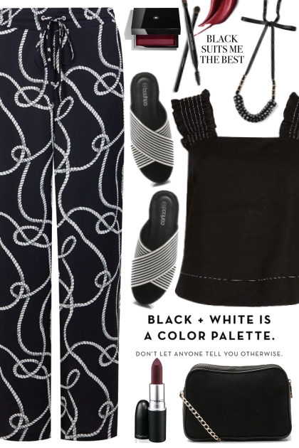 Chain Print Pants!- Combinaciónde moda