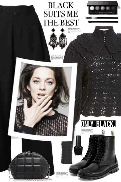 Black Crochet Sweater!