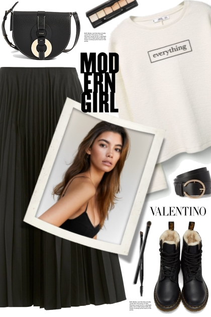 Valentino Pleated Skirt!- Fashion set