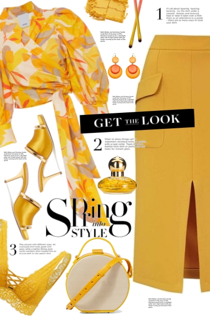 Marigold Print Blouse!- Fashion set