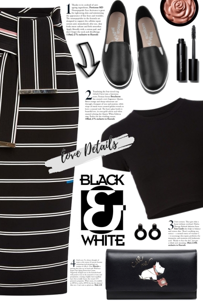 Stripe Pencil Skirt!- Modekombination