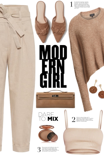 Modern Girl Neutrals!- Combinazione di moda