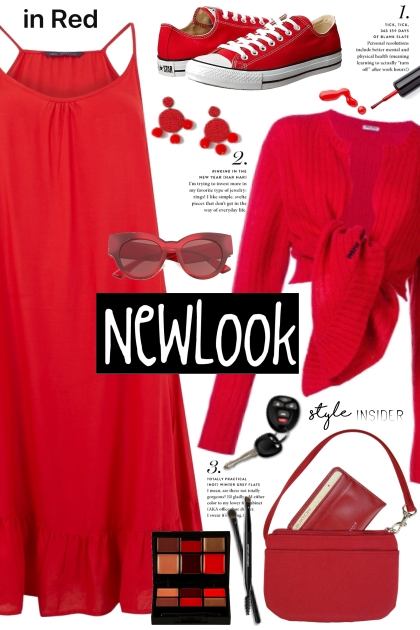 Red Miu Miu Cardigan!- combinação de moda
