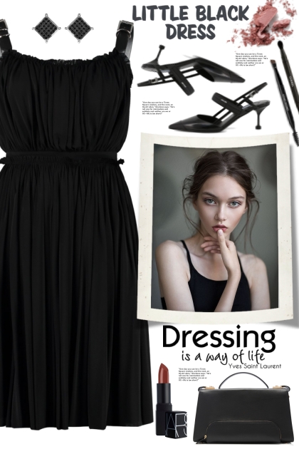 Alexander McQueen Black Dress!- Modna kombinacija