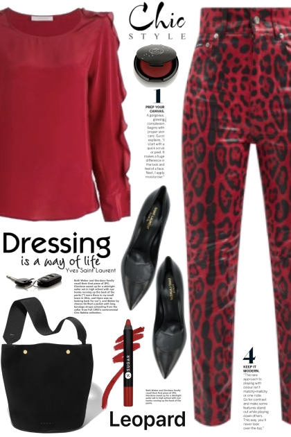 Red Leopard Print Pants!