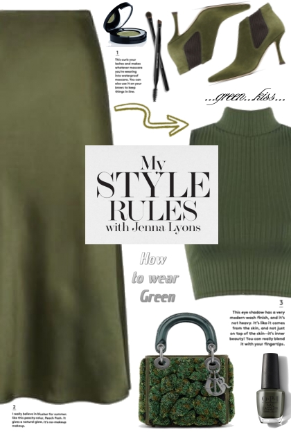 Green Ribbed Top!- Fashion set