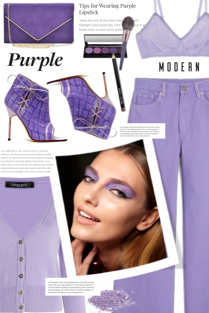 Purple Side Tie Boots!- Modekombination