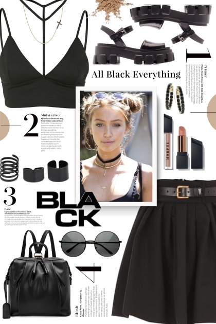 Black High Waisted Skirt!- Modekombination