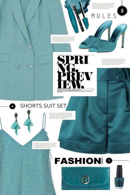 Shorts Suit Set!- Combinaciónde moda