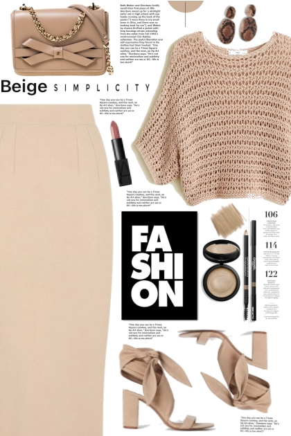 Mango Beige Knit Top!- Fashion set