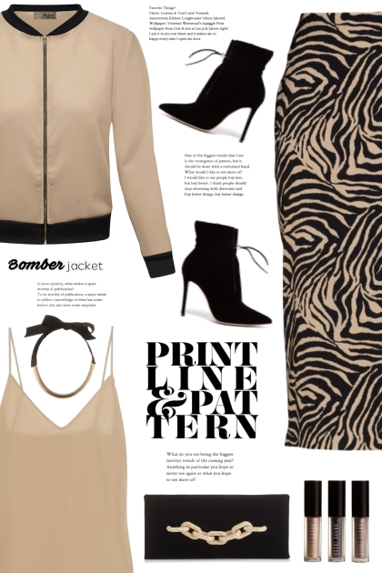 Zebra Print Pencil Skirt!- Combinazione di moda