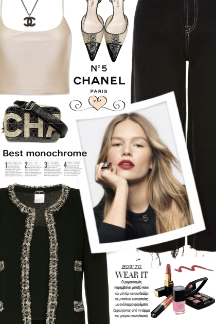 Vintage Chanel Tweed Jacket!- Modna kombinacija
