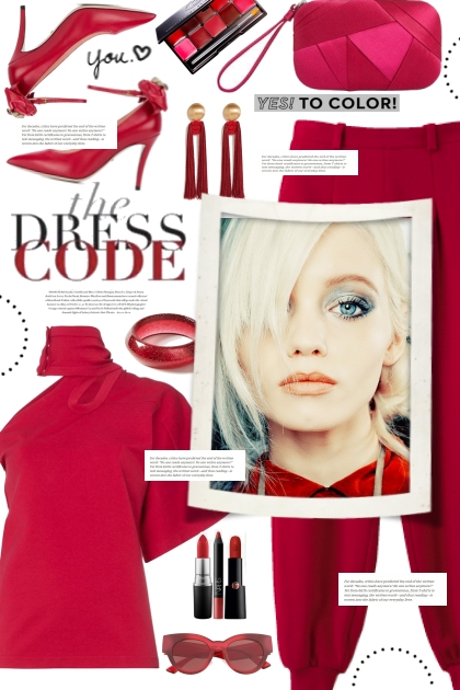 Red Dress Code!- Модное сочетание