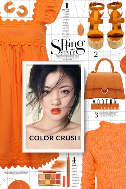 Orange Crush Sundress!- Modna kombinacija