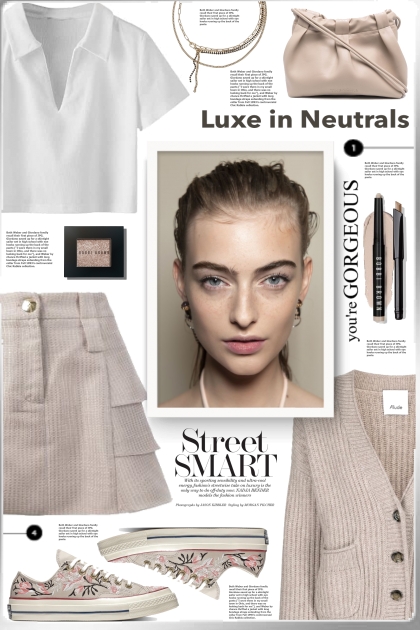 Street Style In Neutrals!- combinação de moda