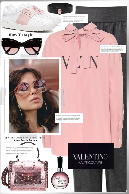 Valentino Pink Logo Top!- コーディネート