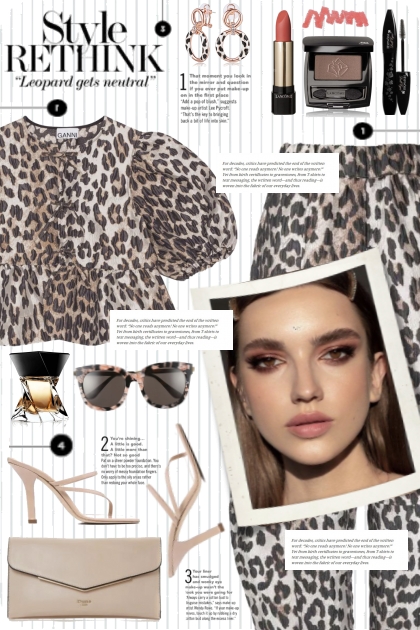 Ganni Leopard Print Set!- combinação de moda