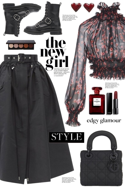 Alexander McQueen Black Skirt!- Modna kombinacija
