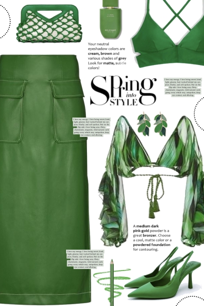 Spring Green Style!- combinação de moda
