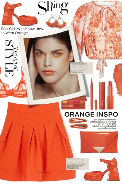 Orange Inspo!- Modna kombinacija