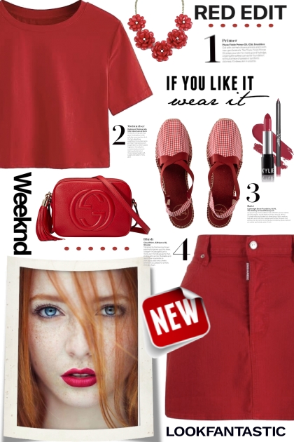 Weekend Red Edit!- Модное сочетание