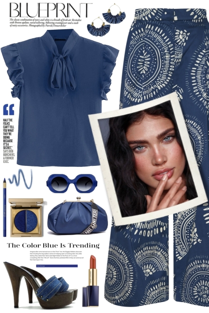 Blueprint For Blue Print!- Combinaciónde moda