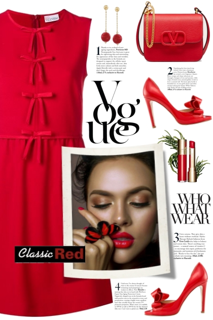 Valentino Classic Red Dress!- Modna kombinacija
