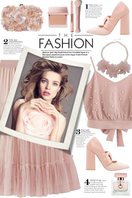 Dusty Pink Tulle Skirt!- combinação de moda