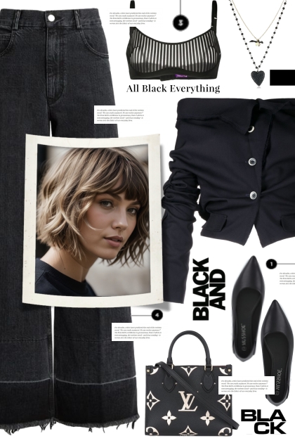 Black And Black!- Fashion set