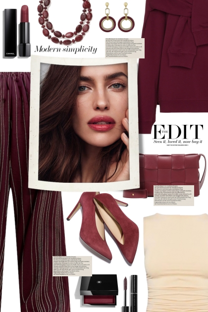 Modern Burgundy!- Combinaciónde moda