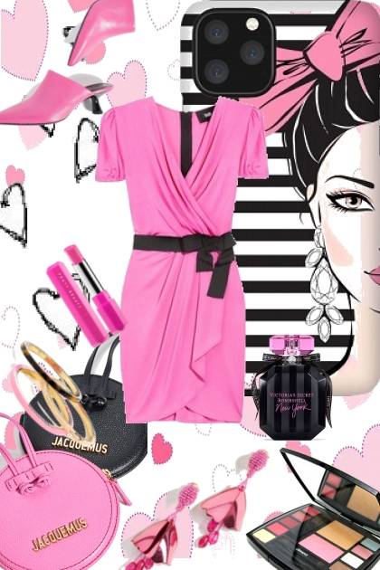 Pink and black- Modekombination