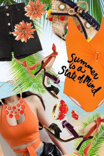 Orange summer- Fashion set