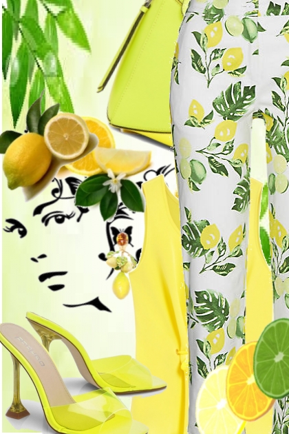 Lemon and green- Modekombination