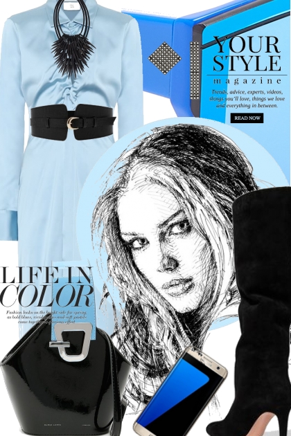 Blue and black- Fashion set