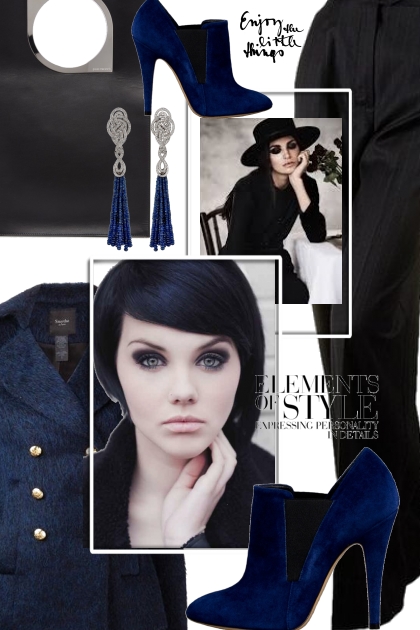 Blue/black 8-9- Fashion set