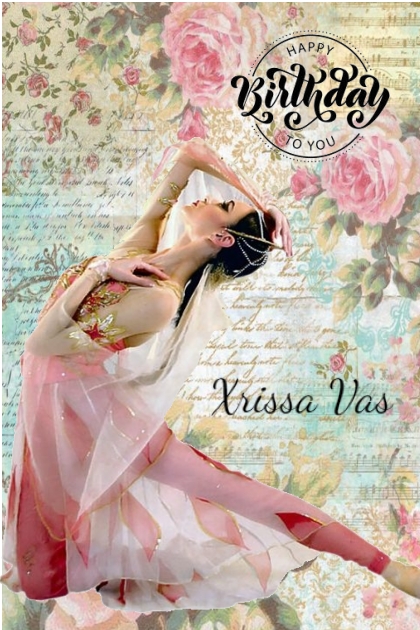 Happy Birthday Xrissa Vas- combinação de moda