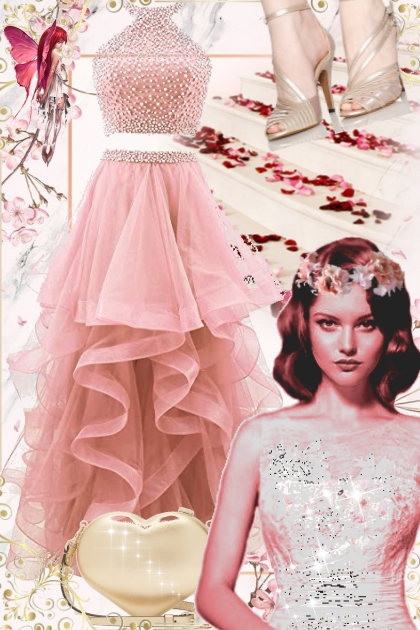 Pink dress - combinação de moda