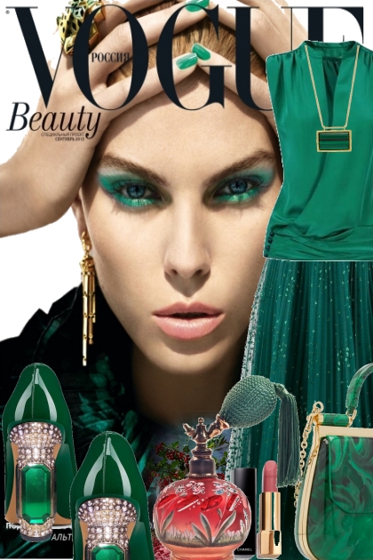 Emerald green- Fashion set