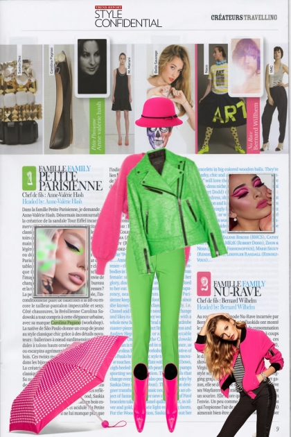 Pink/green- Fashion set