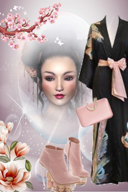 Sort kimono- Modna kombinacija