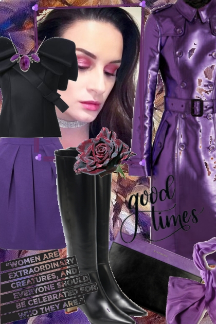 Purple/black 3- Combinaciónde moda